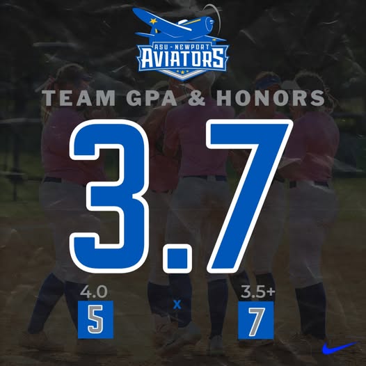 ASU-Newport Softball Achieves Outstanding Academic Success with 3.7 Fall GPA